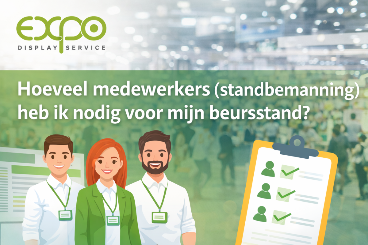 Hoeveel medewerkers (standbemanning) heb ik nodig voor mijn beursstand