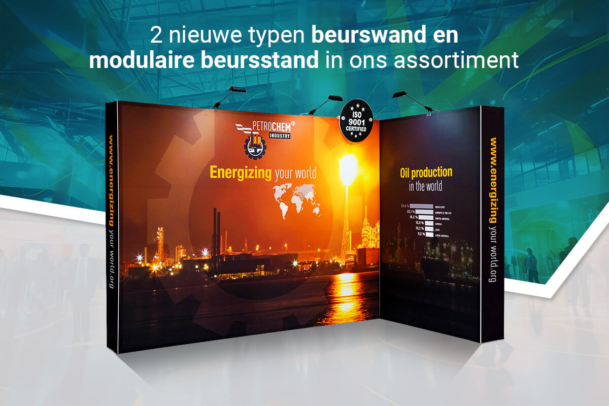 2 Nieuwe Typen Beurswand en Modulaire Beursstand in Ons Assortiment