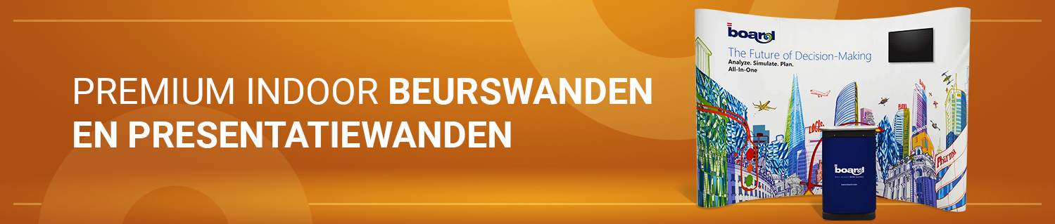 Premium Indoor beurswanden en presentatiewanden
